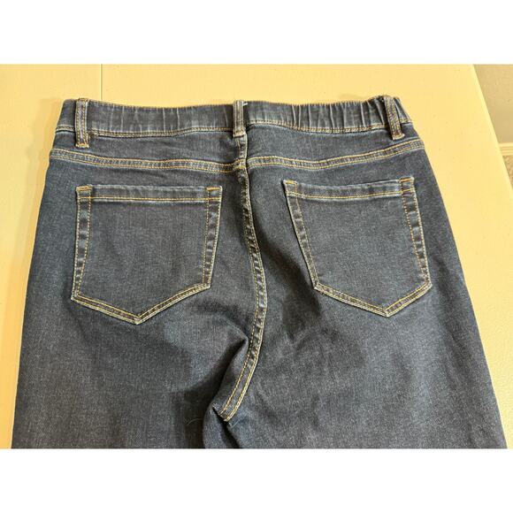 J. Jill Denim Perfect Leggings pull on elastic waist pockets blue jeans Sz S - Picture 5 of 9